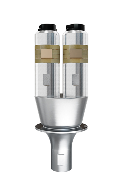 15kHz-4200W 新力源換能器 雙柱直筒(銀黃) 15kHz-4200W 新力源換能器 雙柱直筒(銀黃)